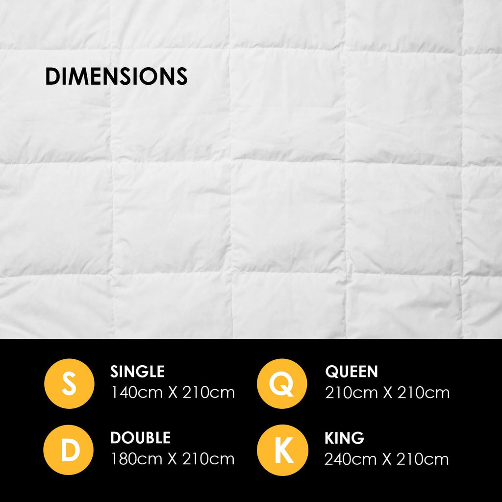 Royal Comfort 800GSM Silk Quilt - Double