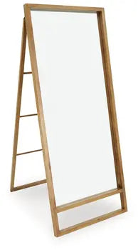 Devford brown floor mirror