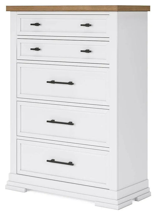 Ashbryn drawer chest side angle