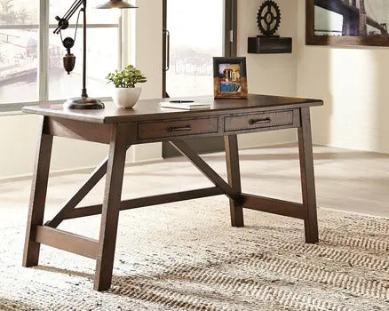 Baldridge home office desk detail view