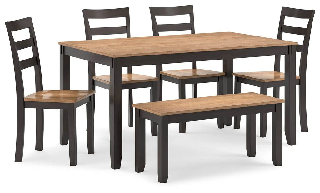 Gesthaven dining table set front view