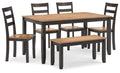 Gesthaven dining table set front view