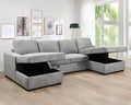 Liberty Sleeper Sectional with two storage chaise