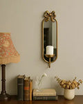 Vintage wall mirror with candle holder